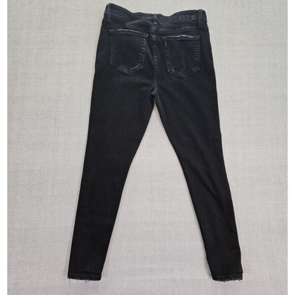 Joe's Jeans Women's Donella Ankle Jeans Size 31 Black Factory Distressed - Picture 5 of 16